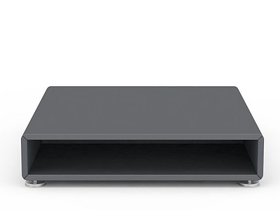 黑色电视柜模型3d模型