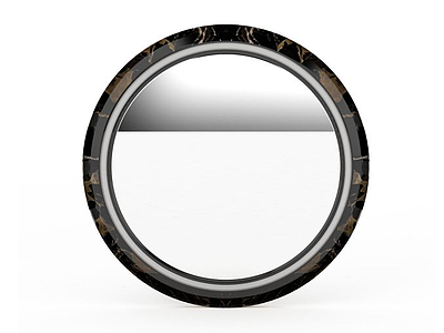 3d圆形梳妆镜免费模型