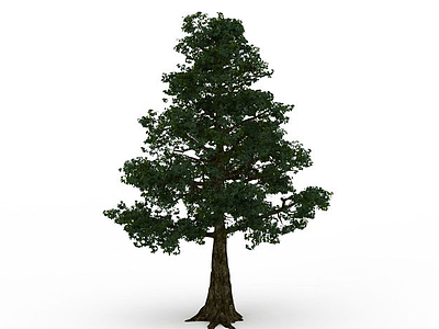 3d绿色小叶大树免费模型