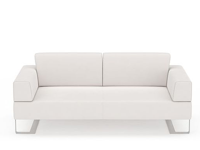 白色沙发床模型3d模型