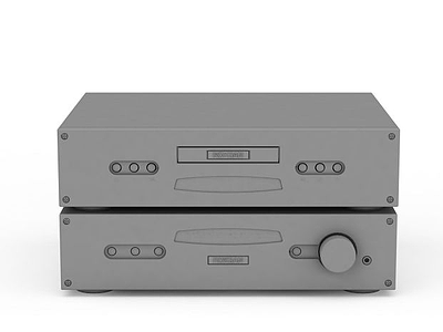 DVD播放机模型3d模型