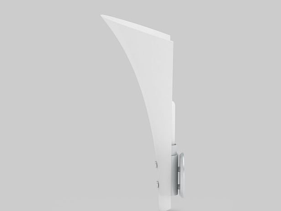 白色花状灯具模型3d模型