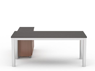 3d简约黑色木桌模型