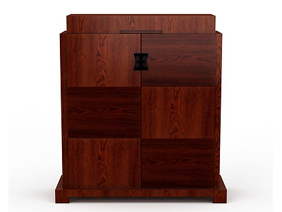 木制柜子模型3d模型