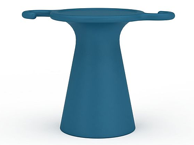 蓝色创意凳子模型3d模型
