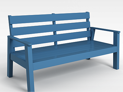 木质长椅模型3d模型