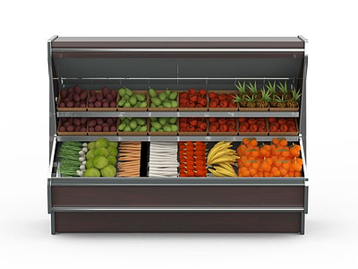 3d超市冷藏柜免费模型