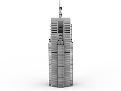 高层建筑物模型3d模型