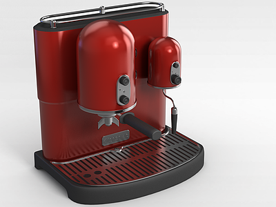 3d意大利咖啡机模型