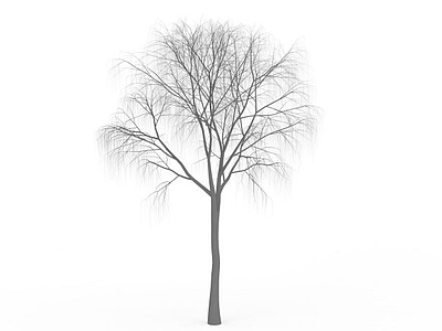 3d发芽柳树免费模型