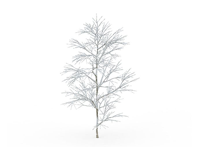 3d落雪植物模型