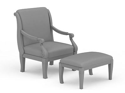 3d欧式古典椅子模型