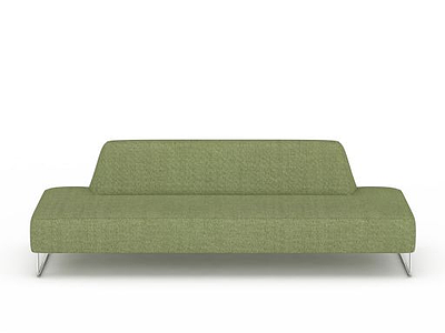 3d绿色简约沙发免费模型
