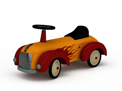 3d卡通车玩具模型