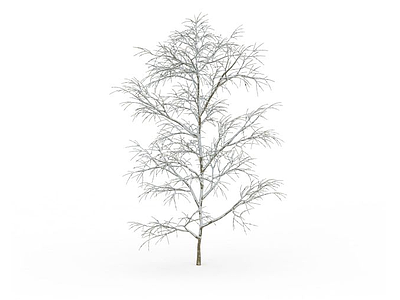 3d<font class='myIsRed'>冬日</font>景观树模型