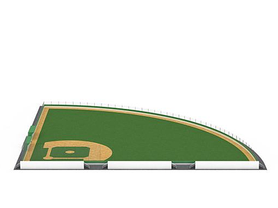 3d棒球场模型