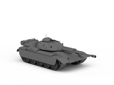 3d灰色坦克免费模型
