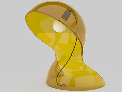 黄色台灯模型3d模型