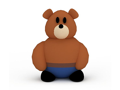 3d卡通熊免费模型