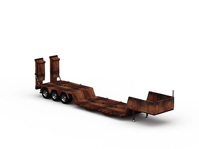 平板运输车模型3d模型
