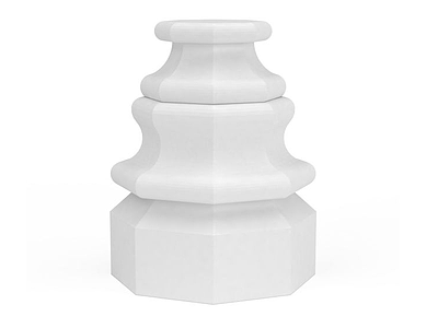 柱头石膏构件模型3d模型