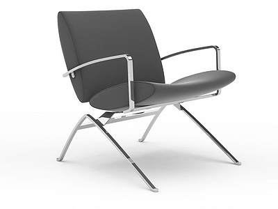 黑色现代椅子模型3d模型