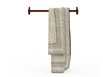 3d卫浴毛巾挂免费模型