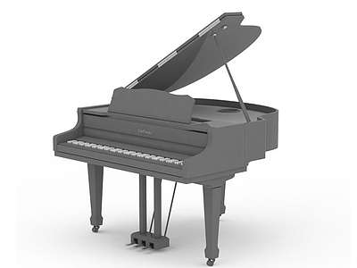 立式钢琴模型3d模型