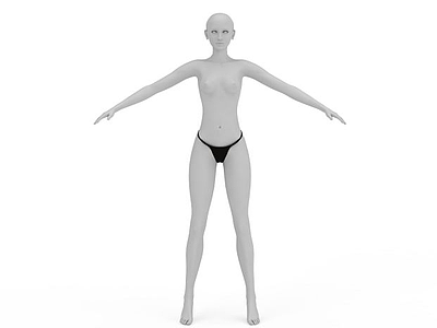 性感女模特模型3d模型