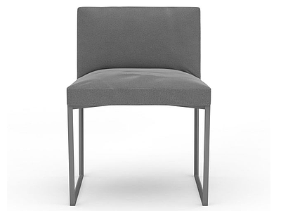 3d灰色沙发椅模型