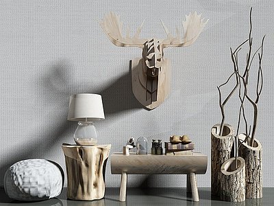 家具饰品组合3d模型