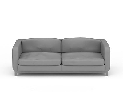 3d简约灰色沙发免费模型