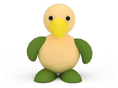 鸭子玩具模型3d模型