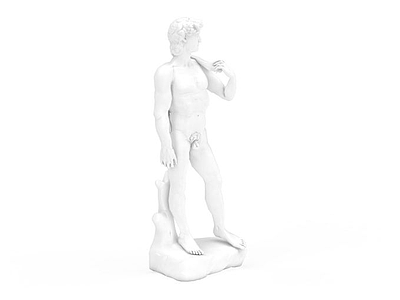 3d大卫雕塑摆设品免费模型