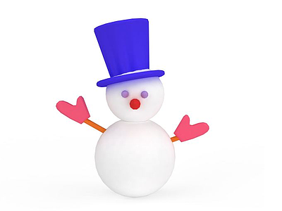 3d玩具雪人免费模型