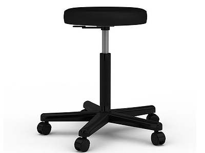 黑色吧椅模型3d模型