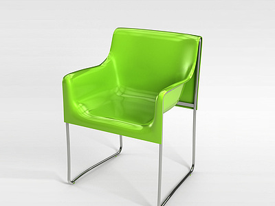 3d绿色椅子模型
