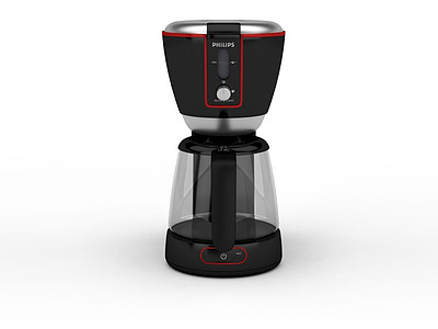 3d飞利浦底滤式咖啡机免费模型