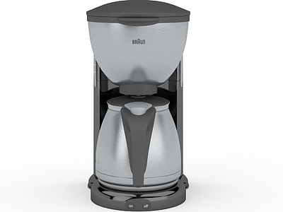 灰色咖啡机模型3d模型
