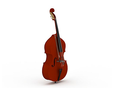 3d简约大提琴模型