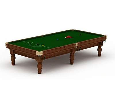 室内台球桌模型3d模型