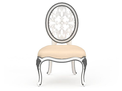 欧式古典梳妆椅模型3d模型