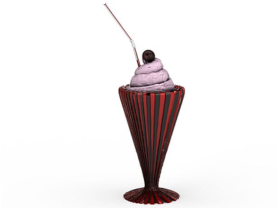 香芋冰激凌模型3d模型