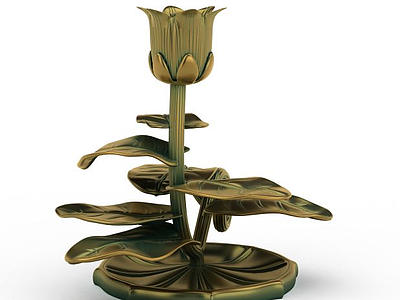 艺术蜡烛台模型3d模型