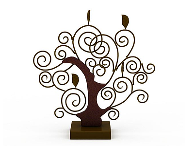 树装饰品模型3d模型