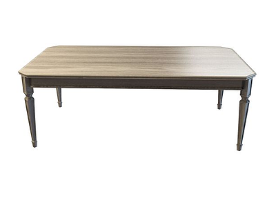 长方形餐桌模型3d模型