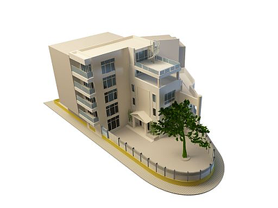 现代别墅模型