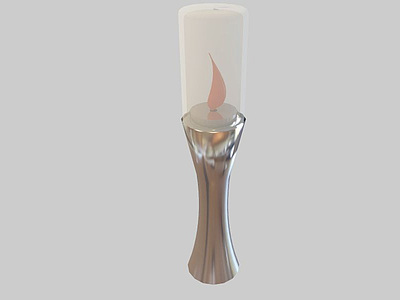 蜡烛台灯模型3d模型