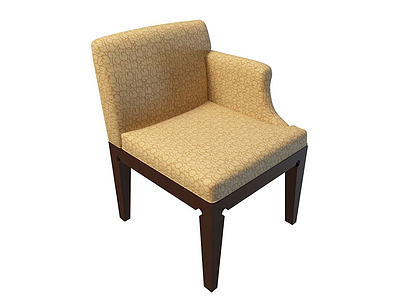 单扶手沙发椅模型3d模型