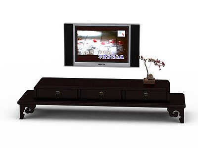 3d现代电视柜免费模型